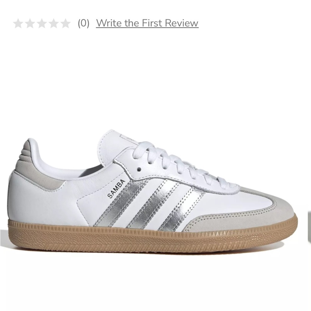 Adidas Samba silver stripes